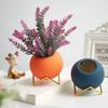 Современный стиль Моранди Керамический цветочный горшок Эстетика Контейнер для сухоцветов Домашний офис Настольные цветочные композиции Дизайн