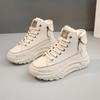 New Women's Warm Sports Shoes Fashion High Top Women's Boots Platform Plush Casual Shoes Outdoor Women's Running Shoes