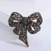 Rhinestone Big Bow Brooch, Retro Personality Pin Brooch Clothing Accessories