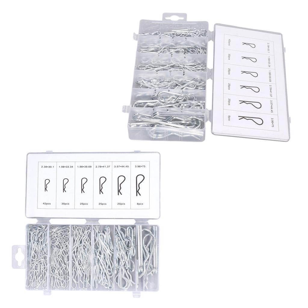 150 шт. набор пружинных шплинтов из оцинкованной стали R-образные штифты сцепного устройства прицепа крепеж