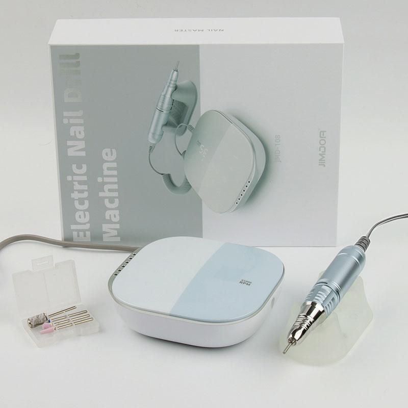 Высококачественная электрическая дрель для ногтей 35000 об/мин электрическая пилка с дисплеем HD металлическая маникюрная ручка профессиональный токарный станок для ногтей шлифовальный станок