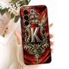 Чехол для телефона VivoV27e V2237 Чехол для Vivo V27e Роскошный Силиконовый чехол с 2D рисунком Корона Буквы от A до Z Крутой