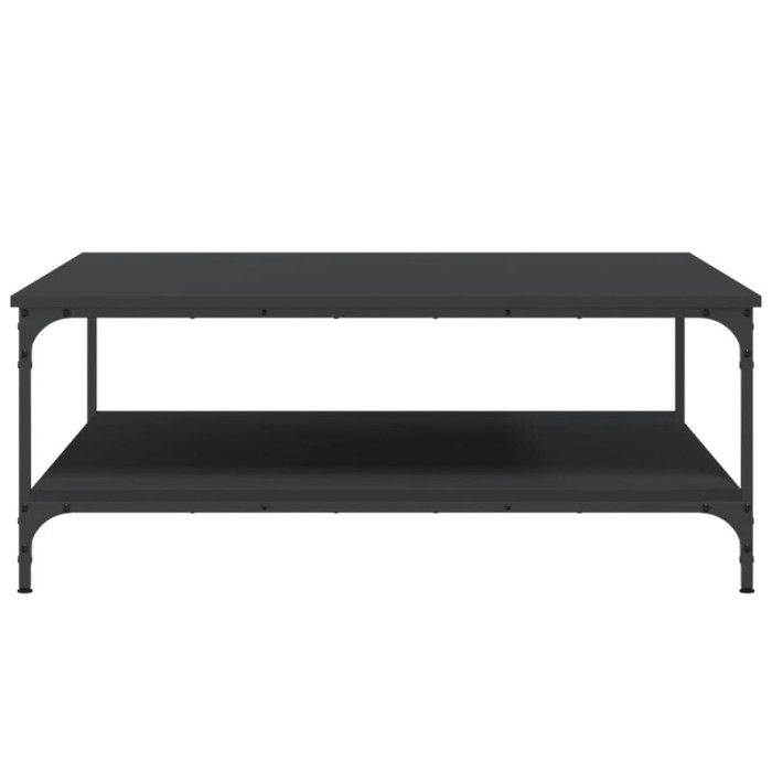 VidaXL Coffee Table Black 100x100x40 Cm Engineered Wood 832843