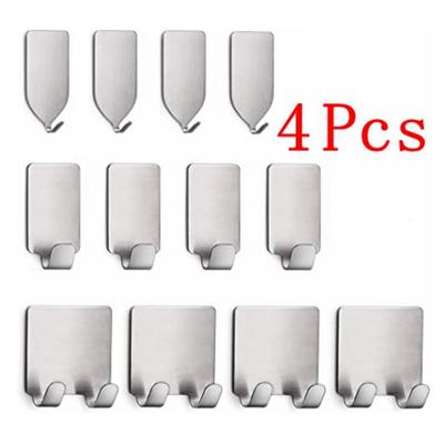 4 шт. держатель для бритвы из нержавеющей стали, настенный крючок для хранения бритвы, полка, органайзер для ванной комнаты