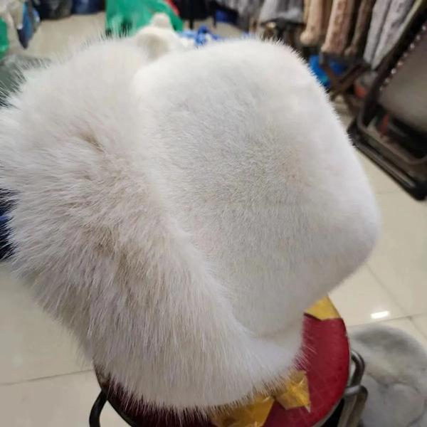 WTEMPO Winter Large Head Circumstance Retro Plush Fisherman's Hats Women's Thickened Imitation Fur Warm Versatile Ear Protection Bucket Hats