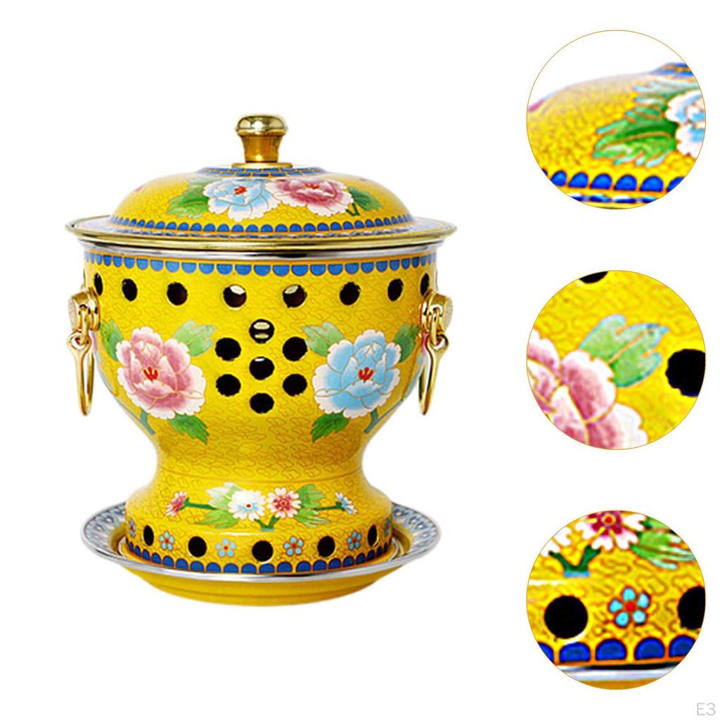 Cloisonne Pot Copper Chinese Pots Buffet Sturdy Warming Home Shabu