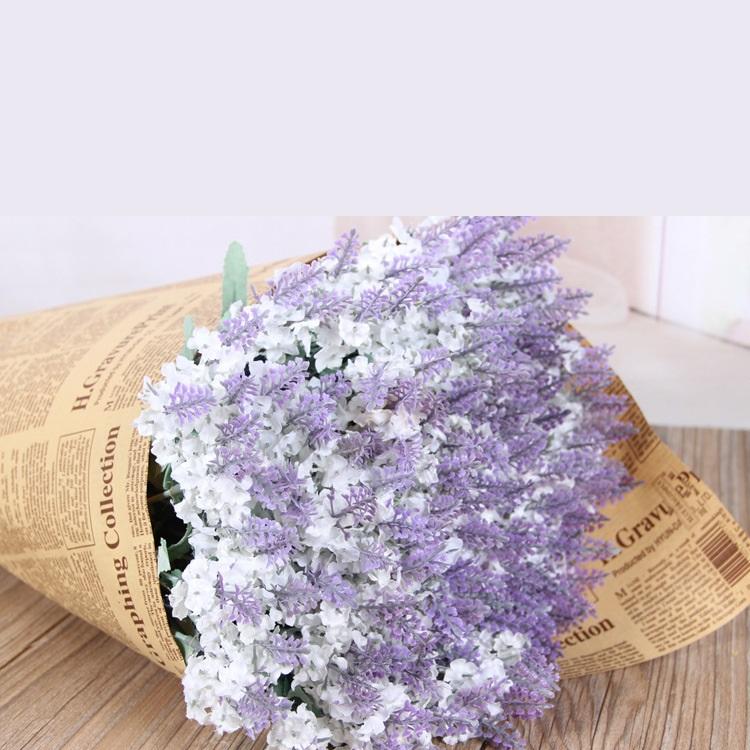 1 Bunch/10 Head Artificial Provence Lavender Wedding Bouquet for Home Yard Decoration Mother's Day Gift
