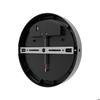 Applique murale ronde LED 18W Noir 3en1 IP65 détecteur