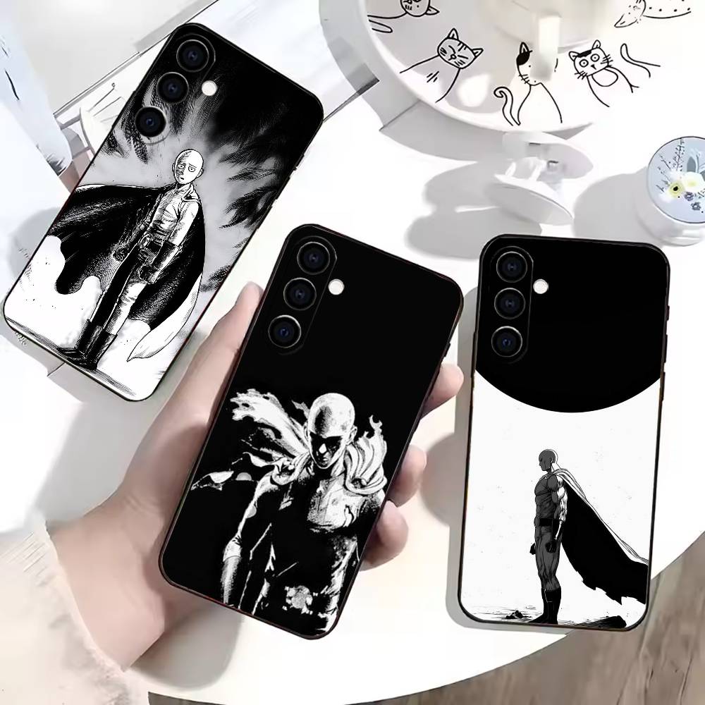 Чехол для телефона One-Punch Man для Samsung Galaxy A73, A72, A71, A70, A53, A52, A51, Другие Мягкий Черный Чехол