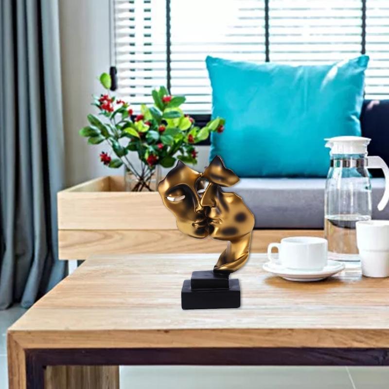 Любовник ручной работы абстрактная художественная фигурка песчаная статуэтка поделки для свадьбы X3UC