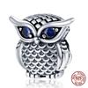 Original Owl Beads 100% 925 Silver Lucky Cat Elephant Charms Fit Original 925 Bracelet DIY Jewelry Making Women's Gift