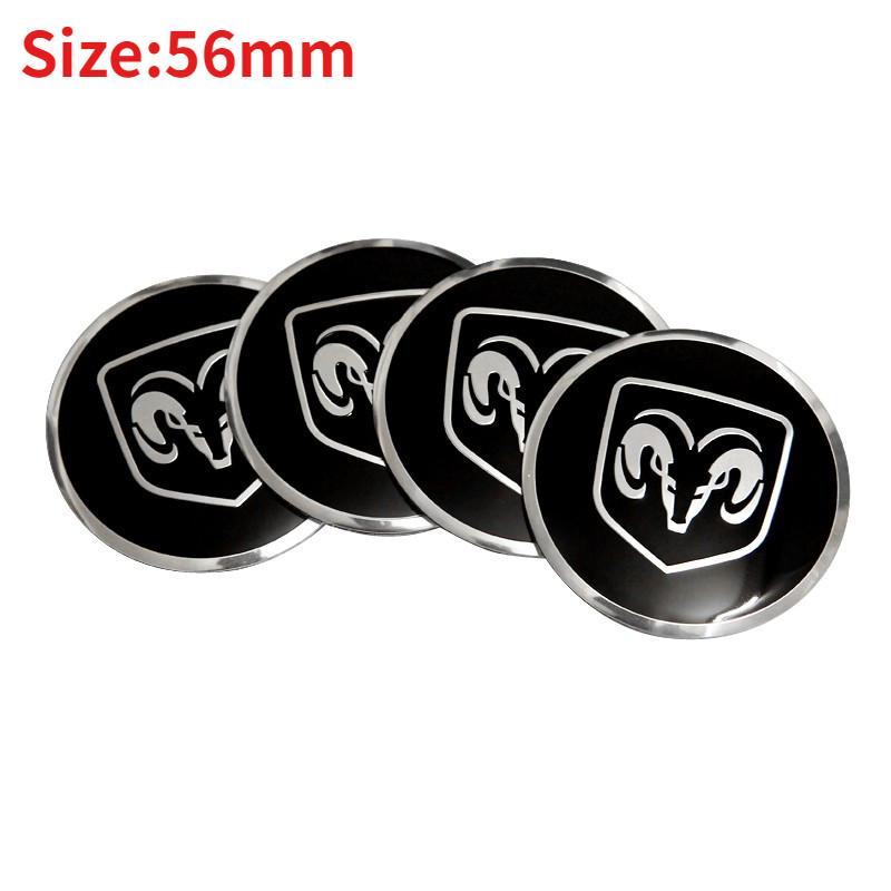 kqsdr10 4PCS 56/60/65mm Car Wheel Center Sticker Hub Badge for Dodge AVENGER CALIBER CARAVAN Challenger CHARGER DART DURANGO JOURNEY RAM