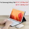 Wireless Keyboard Case for Samsung Galaxy Tab S7 11 / S7 FE Plus 12.4 Inch SM-T970/T870/T736 Tablet Cover for S8 11 / S8+Plus