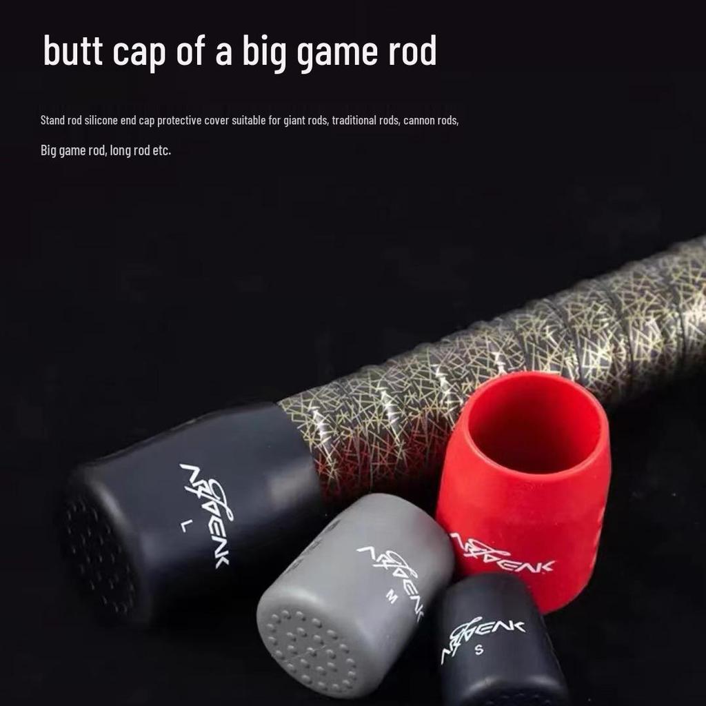 Большой силиконовый противоскользящий торцевой колпачок для удилища Oqi Peak - Прочный, износостойкий защитный чехол.