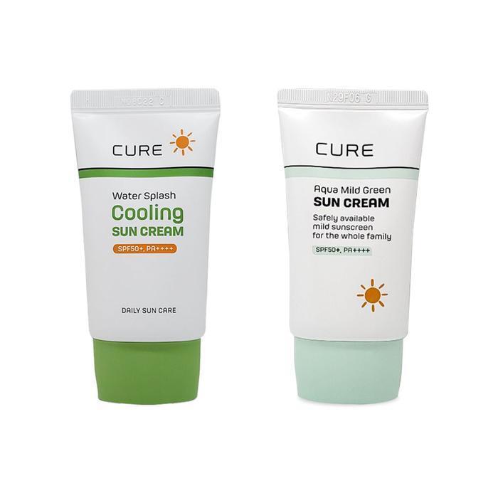 Kim Jeong Moon Aloe Water Splash Cooling Sunscreen 40ml (SPF50+) + Aqua Mild Green Sunscreen 40ml (SPF50+) 1 Set Ss (39099925)