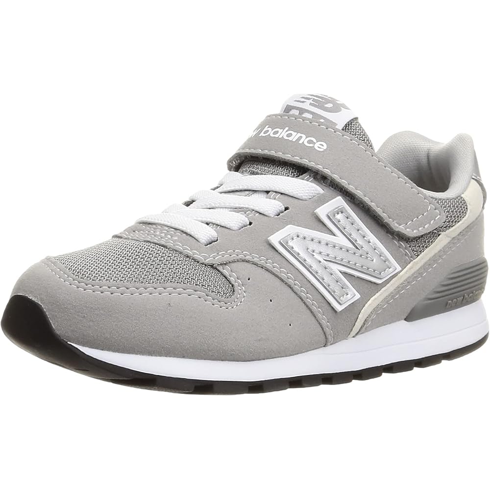 New Balance Kids YV996 Sneakers Rubber Laces Velcro Closure Gray 19.5 cm