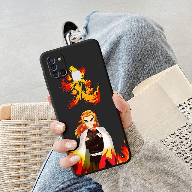 Чехол для телефона Kimetsu No Yaiba Demon Slayer аниме для Samsung Galaxy A03s A04s A03 Core A04 A02 A01 A20e A70 A54 A34 A10s