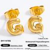 Earrings Electroplated 18k Gold Earrings, Light Luxury, Non-fading, High-end Women's Autumn and Winter Earrings and Studs
