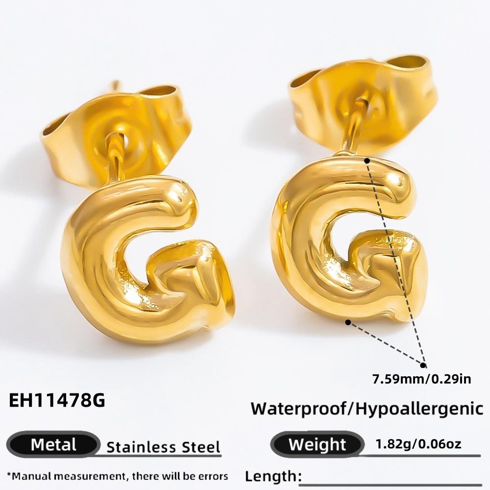 Earrings Electroplated 18k Gold Earrings, Light Luxury, Non-fading, High-end Women's Autumn and Winter Earrings and Studs