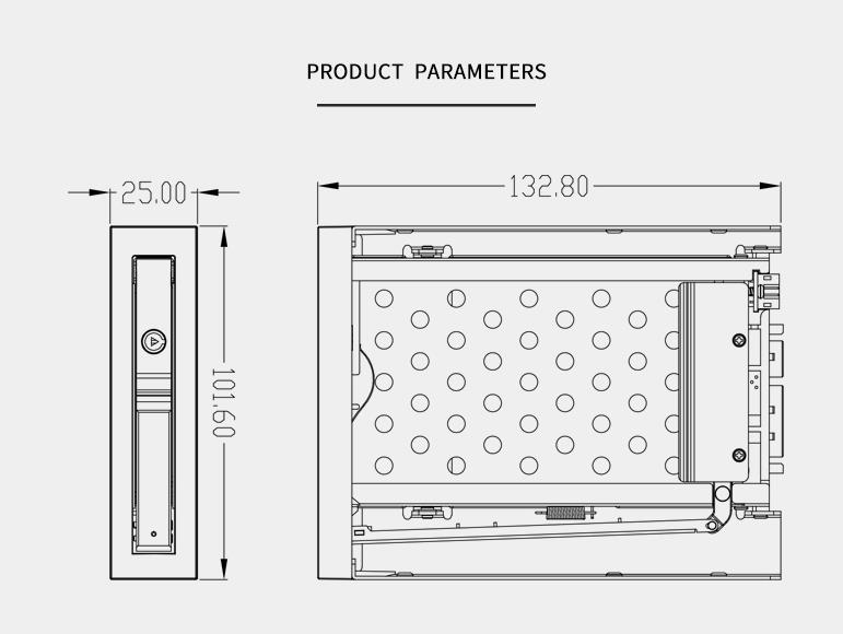 2.5 Inch Internal SATA III SSD and Hard Drive Enclosure Aluminum HDD Storage Case for Computer Available in Stock