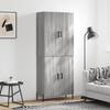 VidaXL Highboard Sonoma Grey 69.5x34x180 Cm Engineered Wood 3195689