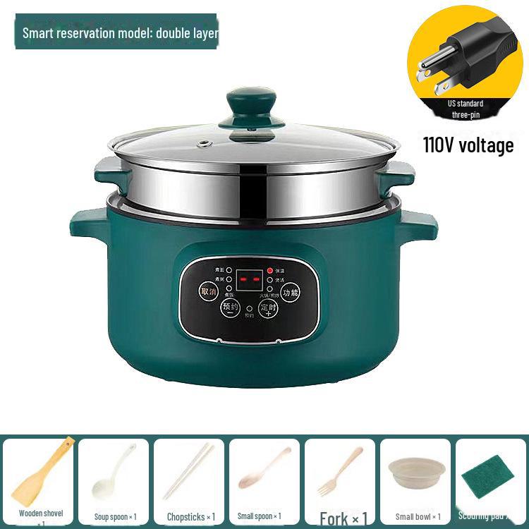 Многофункциональная электрическая плита американского стандарта 110 В и антипригарная сковорода для студенческих общежитий с функцией интеллектуального резервирования