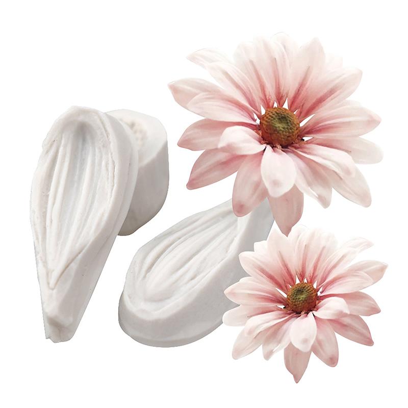 3 шт. Дейзи дикая хризантема силиконовая форма для выпечки торта сахарный ремесло шоколадный кекс инструменты из смолы инструменты для украшения помадки