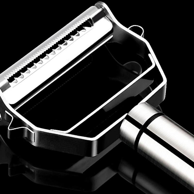 Овощечистка высокого качества Кухонные аксессуары Инструменты для приготовления пищи Овощечистка из нержавеющей стали 304 17 см Многофункциональная овощечистка для картофеля Двойная строгалка-терка