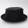 Reck Hatter Pork Pie Sweat Sizes All Black Men's Hat, Cotton, Available, Spring, Summer, Fall, Seasons, RH-322,