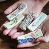 Керамическая подставка для палочек в японском стиле, бытовая подставка для ложек/палочек, ресторанная, гостиничная настольная посуда, подглазурная роспись