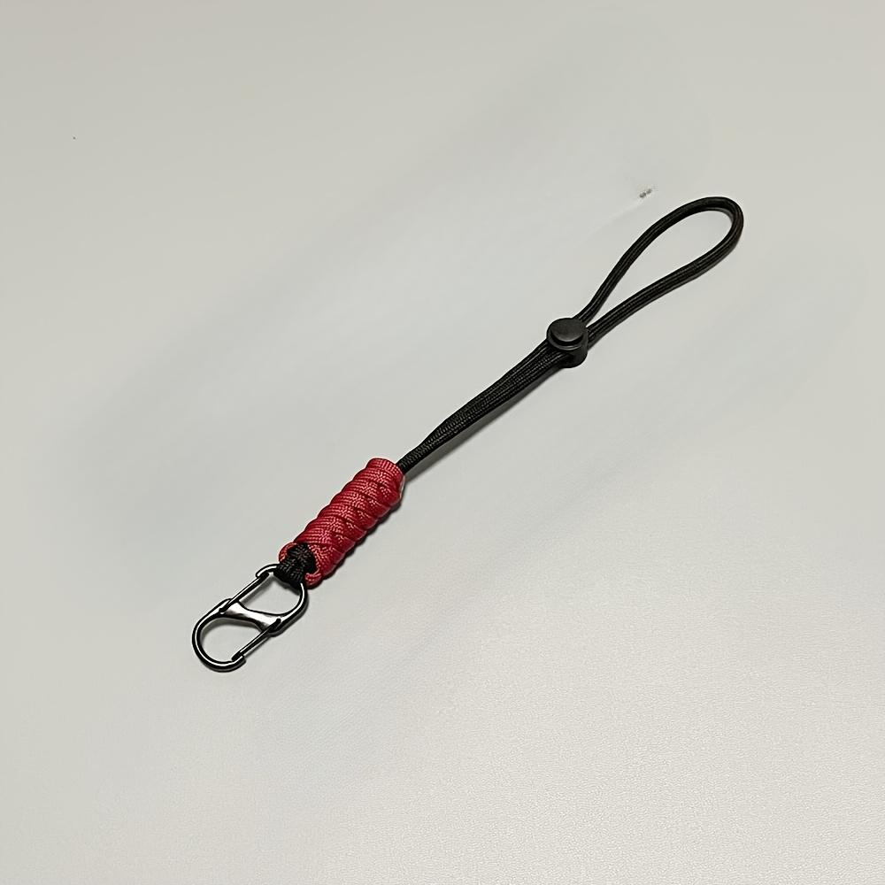 Плетеный брелок с крючком на запястье - Прочный уличный разноцветный держатель для ключей для пеших походов, кемпинга и повседневного использования, аксессуары для кемпинга