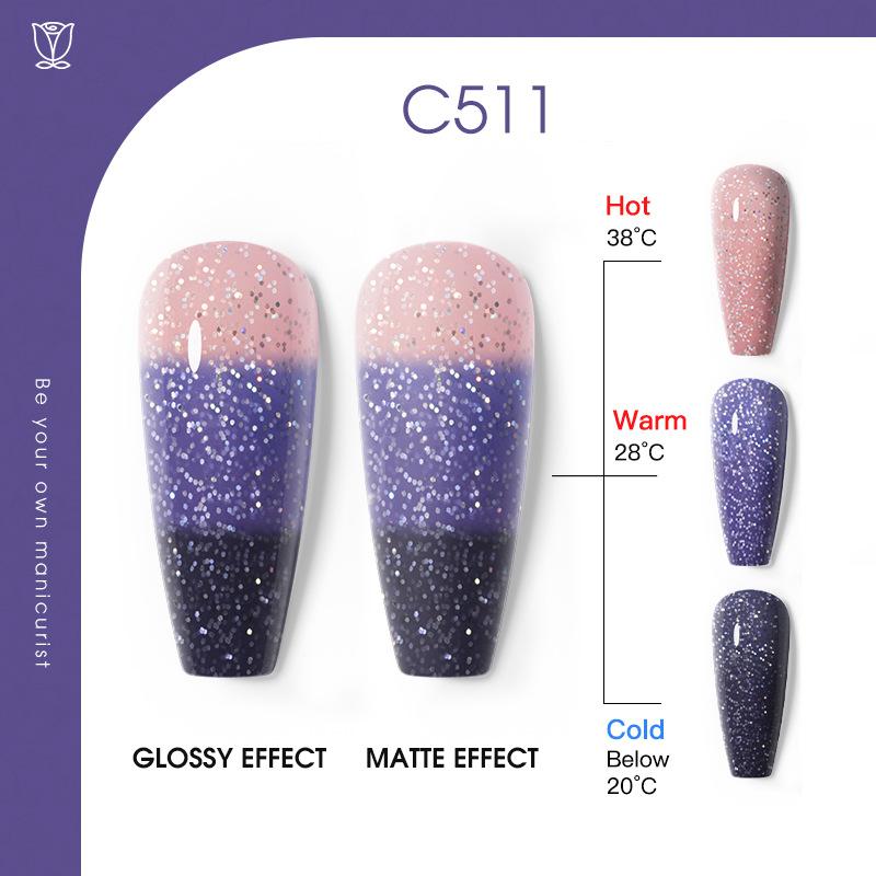 Клей для лака для ногтей с температурным эффектом, однотонный лак для ногтей, клей для лака с постепенным изменением цвета, клей для фототерапии, специальный маникюрный салон