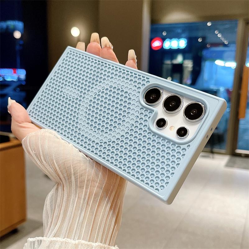 Теплоотводящий магнитный чехол Magsafe для Samsung Galaxy S25 S24 S23 FE S22 Ultra Plus охлаждающий дышащий чехол для беспроводной зарядки