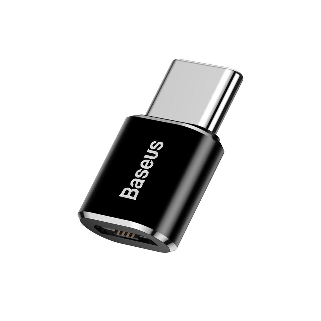 Baseus Micro USB to USB-C Compact Adapter - Black