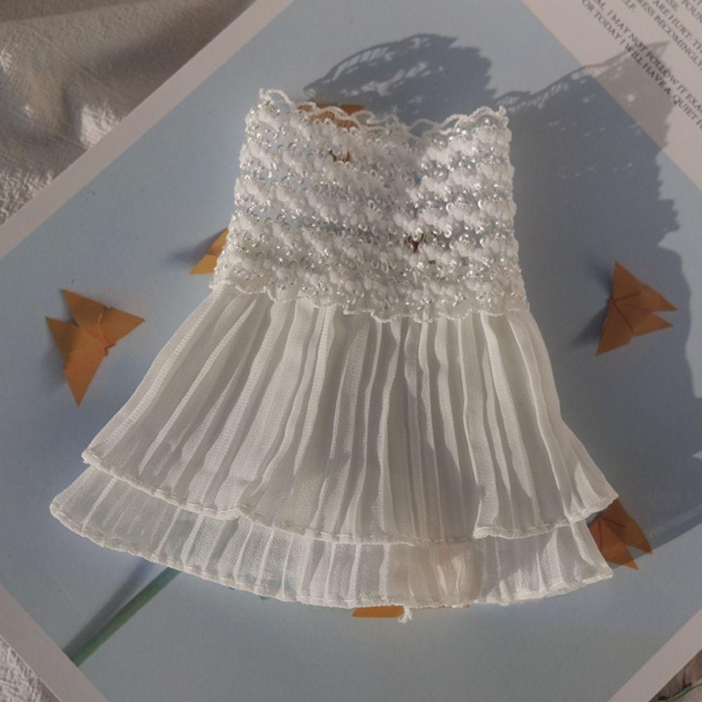 Cover Gloves Sweater Decorative Lace Cuffs Ruffles Elbow Sleeve Fake Sleeve Detachable Sleeve Cuffs