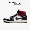 (W) Jordan 1 Mid Black Gym Red BQ6472-061