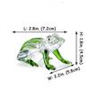 Crystal Home Decoration Ornaments Green Frog Ornament Pretty Glass Ornament  Home