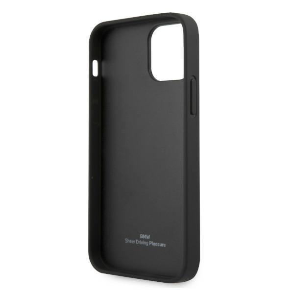 Etui do iPhone 12 BMW Hardcase Leather Curve Czerwone