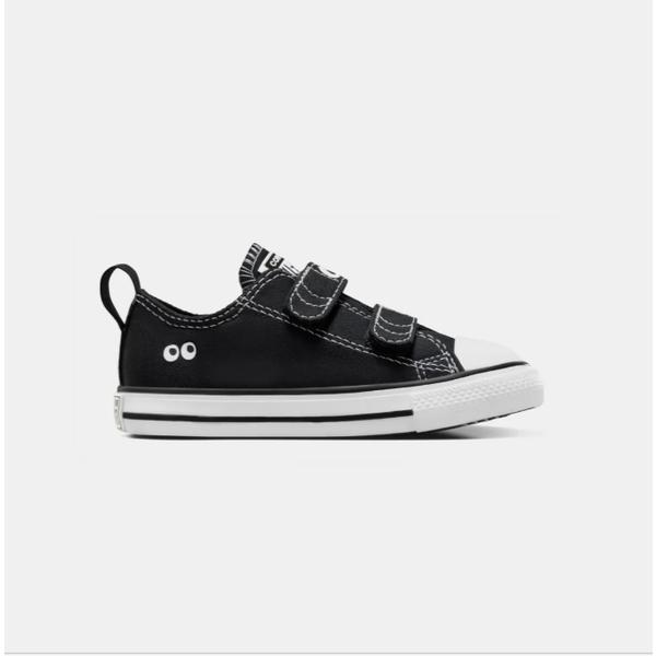 Converse Kids Lightweight Canvas All Star Eyes Infant Children Shoes Black
