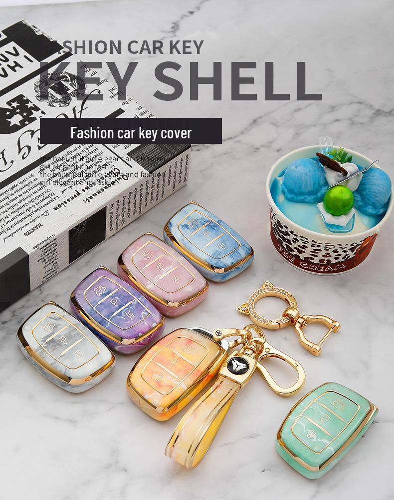 Современный чехол для ключа автомобиля для ix25, ix35, Sonata, Elantra, Mistra - Защитный чехол-сумка