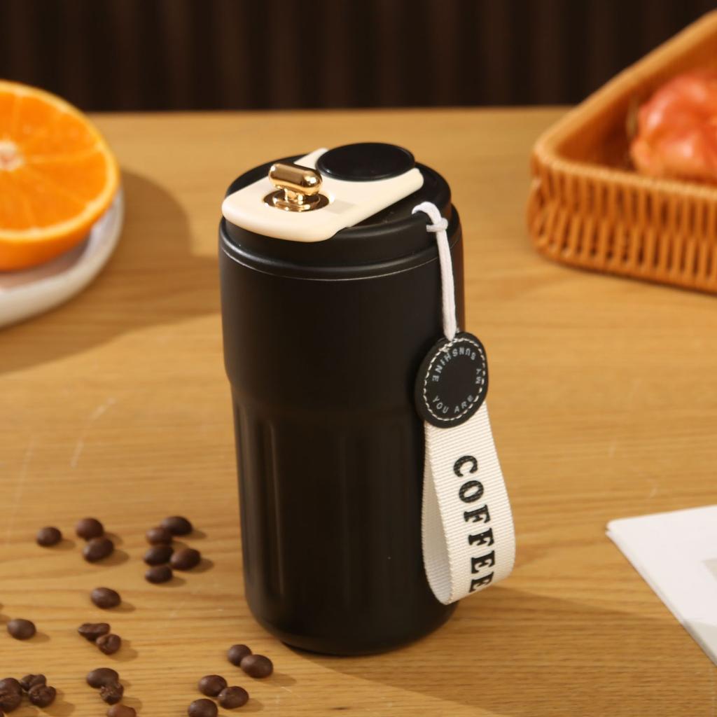 450 мл термос с умным дисплеем, вакуумная чашка из нержавеющей стали 316, офисная кофейная чашка, деловая портативная термокружка