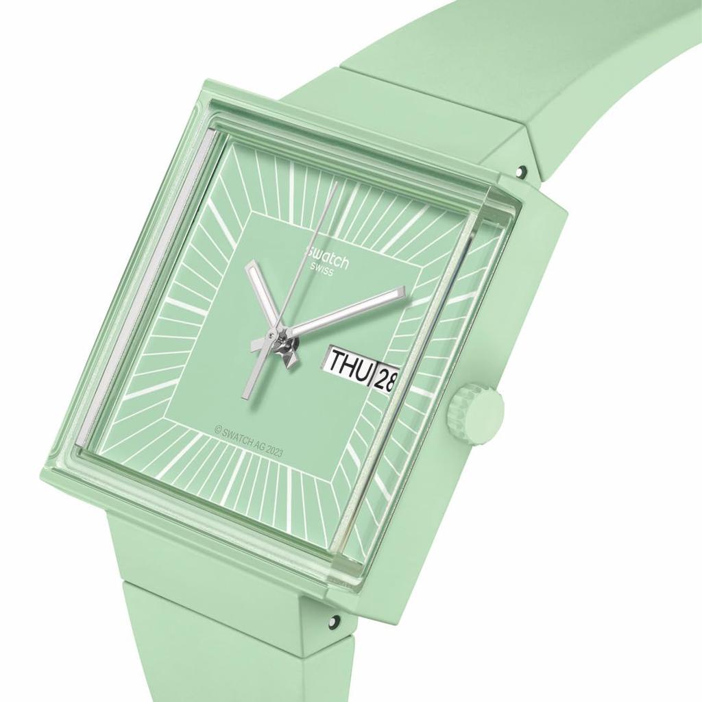 Swatch What SO34G701 Зеленые часы If...Mint