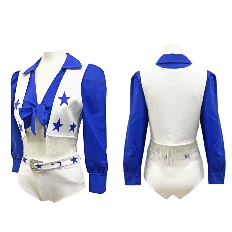 Football Match Cheerleader Girl Performance Costume Set For Stadium And Party Celebrations
