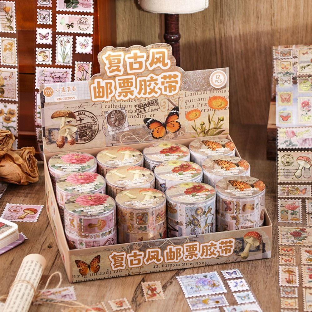 Декоративные наклейки для скрапбукинга своими руками, наклейка из клейкой ленты в стиле ретро, конверт с клейкой лентой