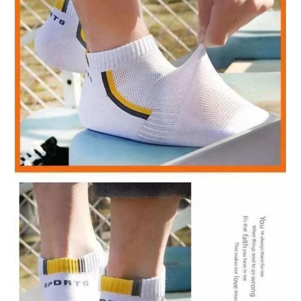 Мужские летние дышащие тонкие спортивные носки - короткие, высококачественные дезодорирующие носки для студентов и подростков