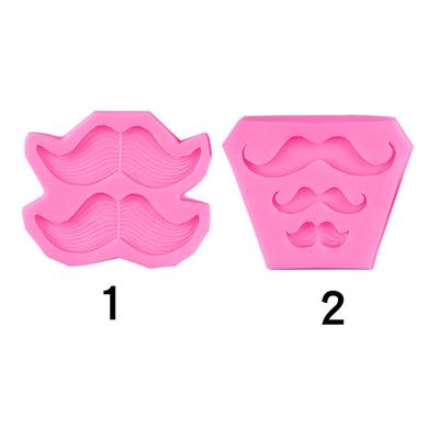 Размер силиконовая форма для бороды восьмизначная форма для бороды, шоколадной помадки, свадебного банкета, джентльменского моделирования, форма для украшения выпечки