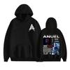 Худи с графическим принтом рэпера Anuel AA Real Hasta La Muerte 2026 для мужчин и женщин, модный пуловер в стиле хип-хоп Харадзюку, с длинным рукавом, толстовка, топы