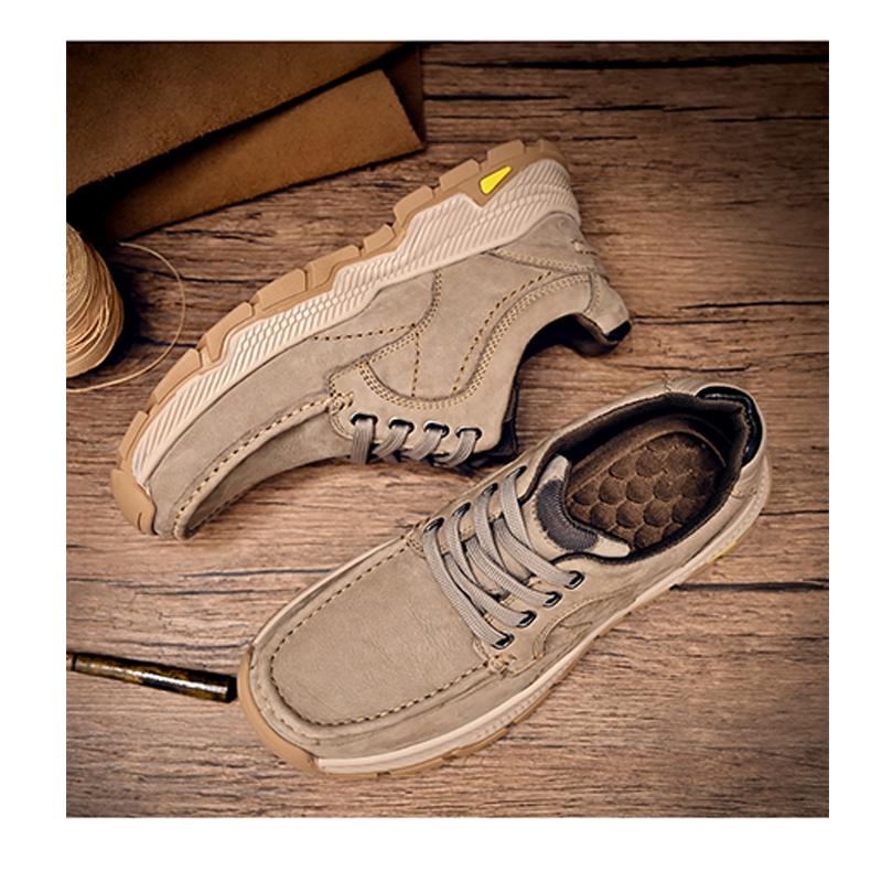 Мужская повседневная обувь из натуральной кожи первого слоя, деловая обувь, походная обувь для отдыха на открытом воздухе