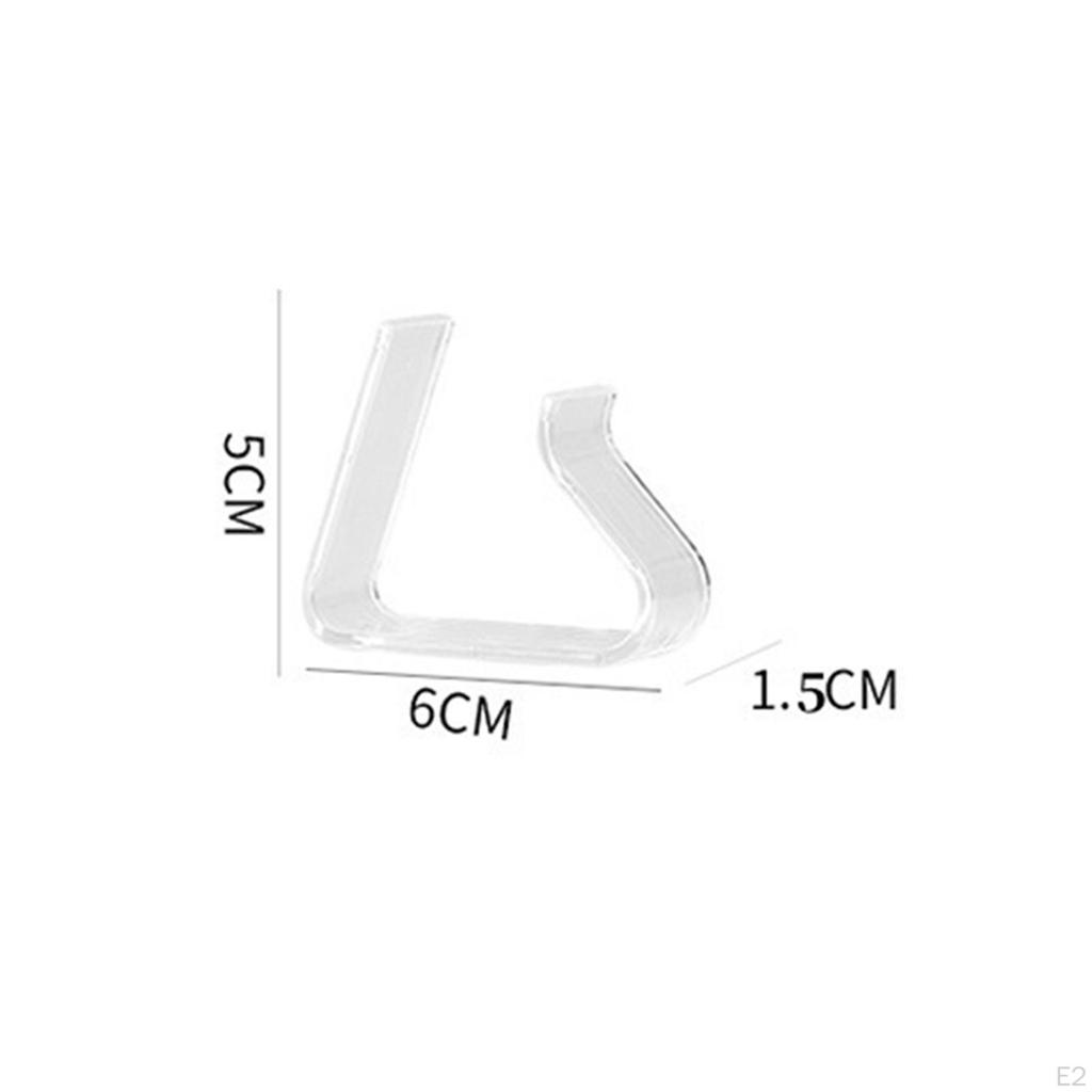 4 Pieces Clear Tablecloth Clips, Table Cover Holder, , Transparent Cloth Clamps, Windproof for