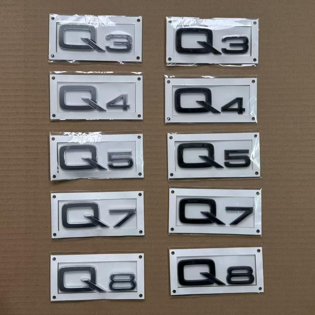 Compatible with Q3, Q4, Q5, Q7, Q8 models. Brand new black letter emblem, original quality guaranteed.